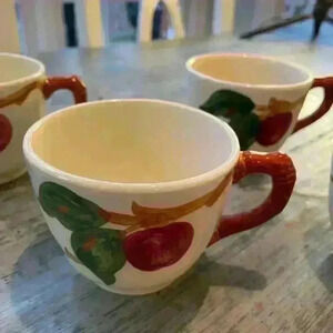Franciscan Vintage Apple Pattern Tea/Coffee Cup 8 oz Set of 4